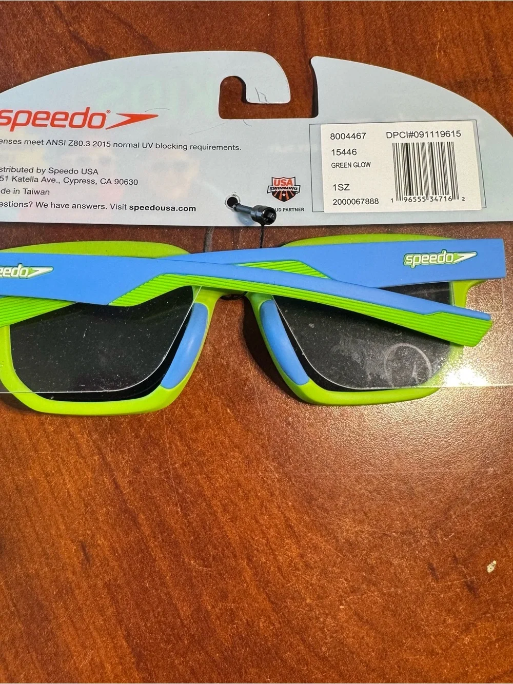 Speedo Kids Lime Green Sunglasses & Red Crab Swim Goggles Set